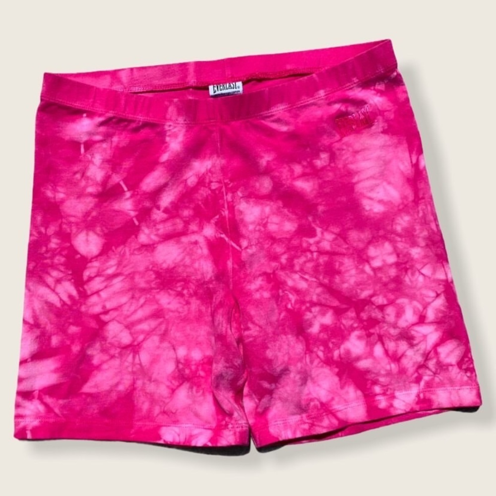 Everlast Pink Tie Dye Biker Shorts